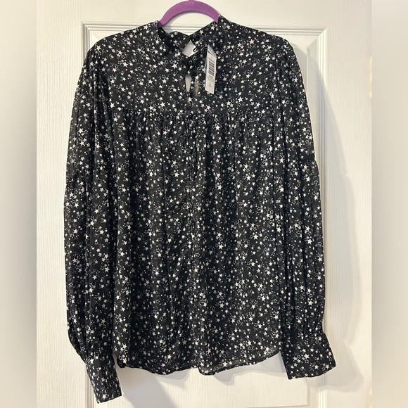 Torrid Chiffon Button Up Bishop Sleeve Blouse - Picture 2 of 5